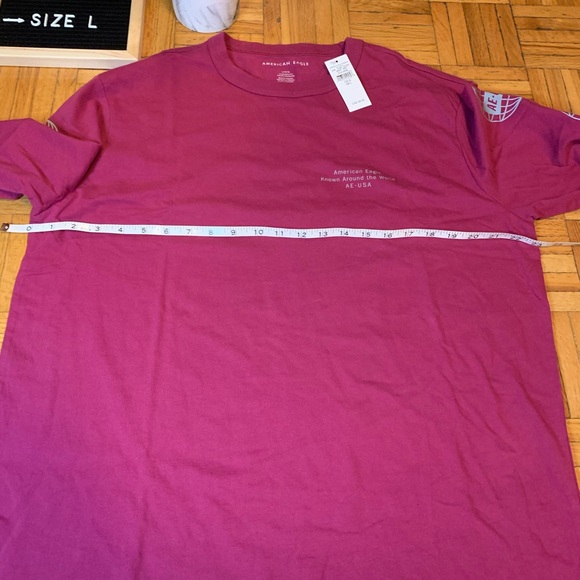 NEW AE AMERICAN EAGLE REFLECTIVE LOGO RETRO STYLE Y2K Longsleeve T Shirt - Picture 6 of 11